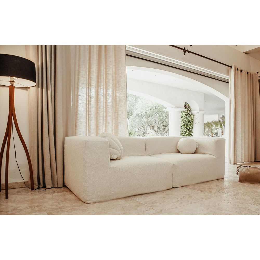 Lawn sofas - Modular sofa - Removable 3-seater cover - Bouclé wool - MX HOME