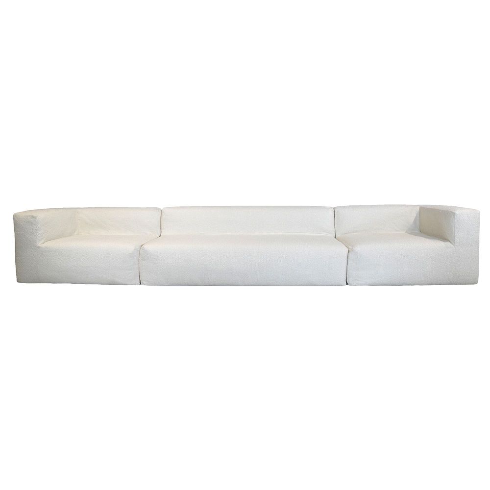 Canapés de jardin - Canapé modulable - Déhoussable 5/6 places - Laine Bouclée - MX HOME