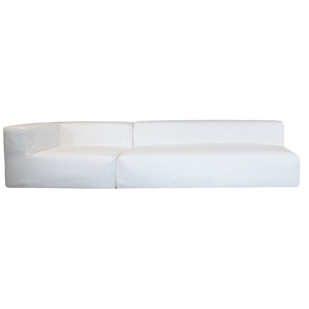 Lawn sofas - Modular sofa - Removable 4/5 seater cover - Washed cotton - MX HOME