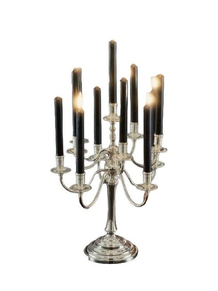 Design objects - Silver metal candlestick - FRANCO LAPINI 1963