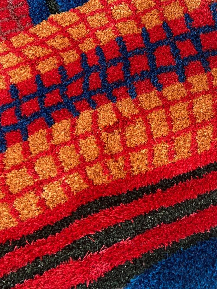 Objets déco enfant - Tapis Aztec - Rouge - COCONO