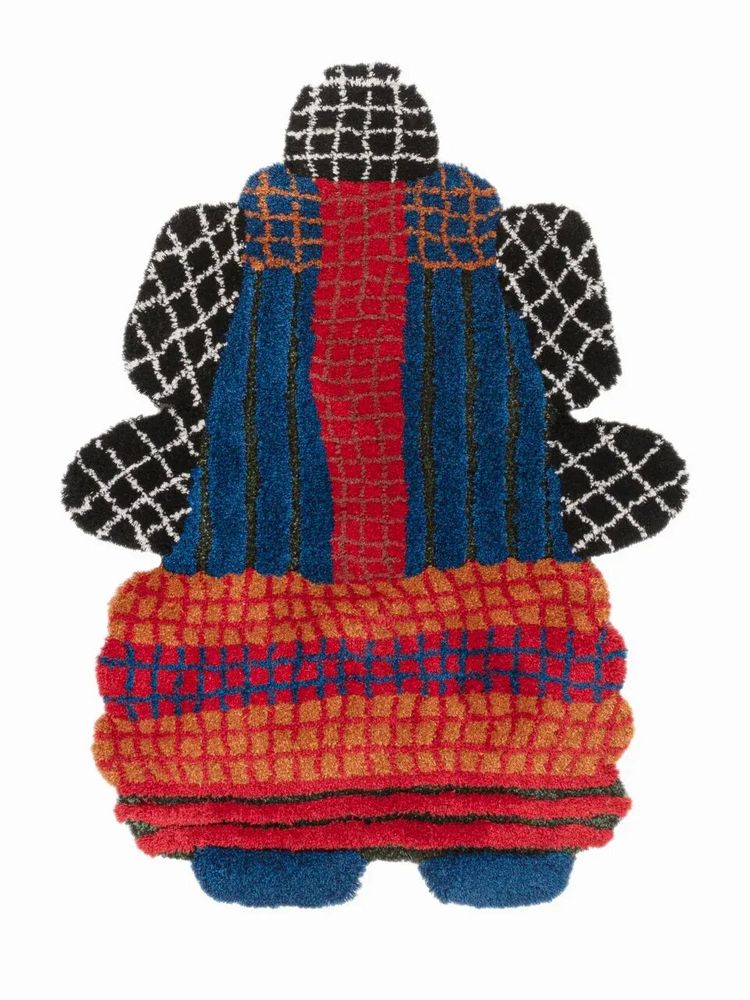 Objets déco enfant - Tapis Aztec - Rouge - COCONO