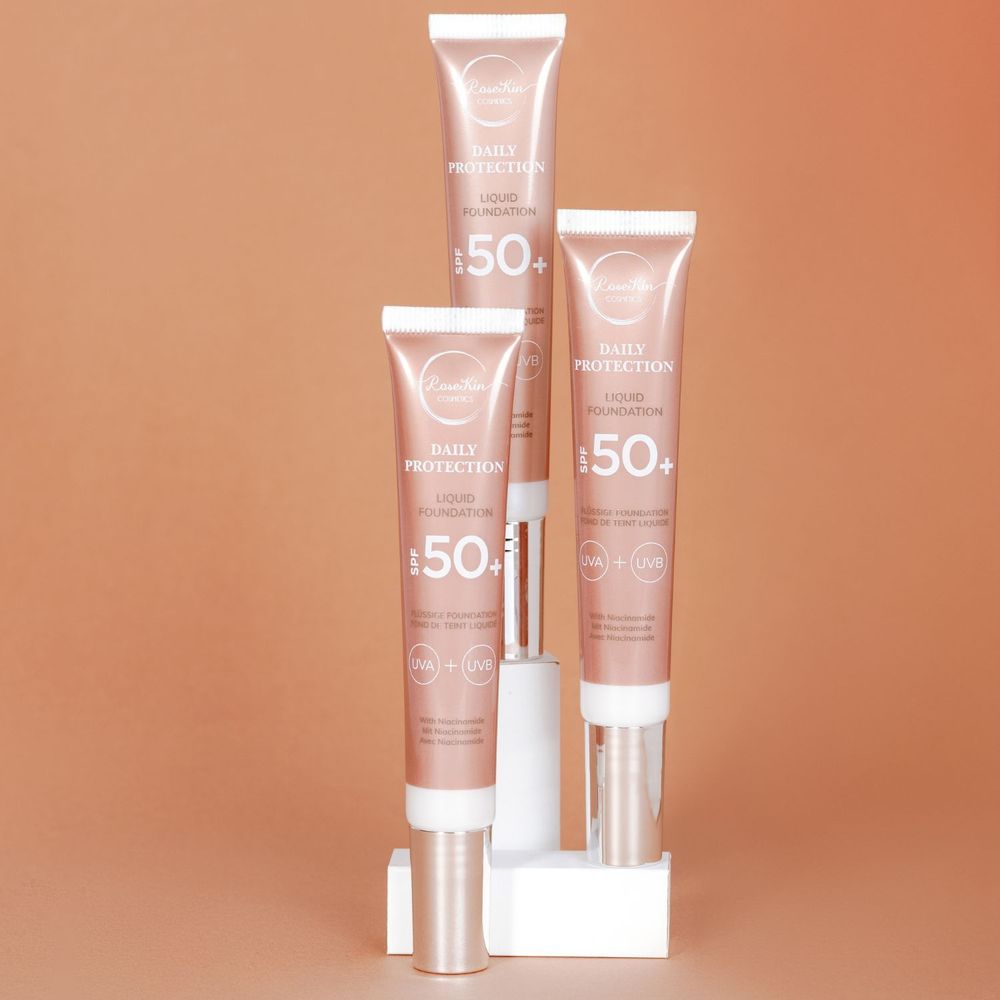 Beauty products - Daily Protection Liquid Foundation SPF 50+ - ROSEKIN COSMETICS