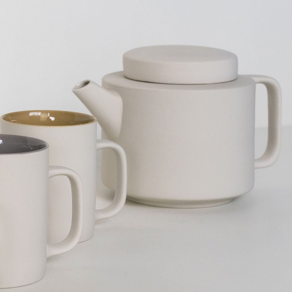 Mugs - CYL teapot grey clay - KINTA