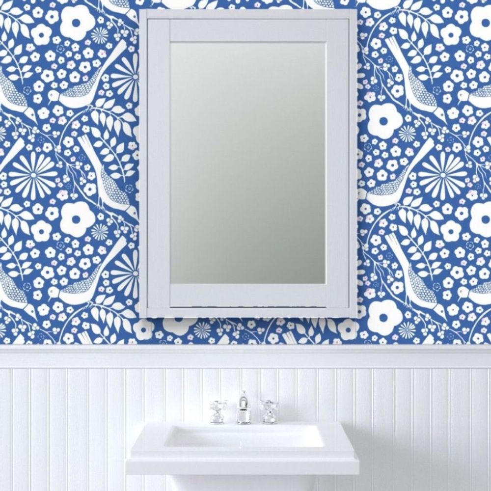 Design textile et surface - Blue Garden - PAULA BOUFFARD
