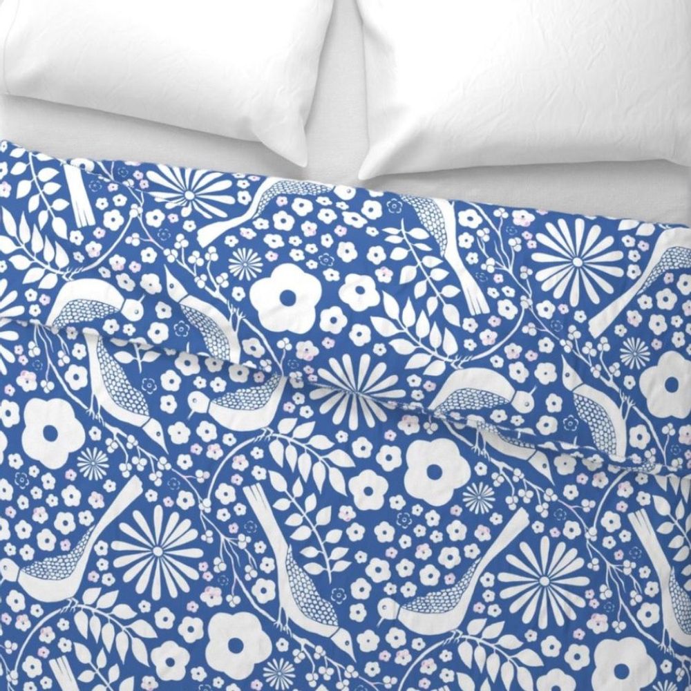 Design textile et surface - Blue Garden - PAULA BOUFFARD