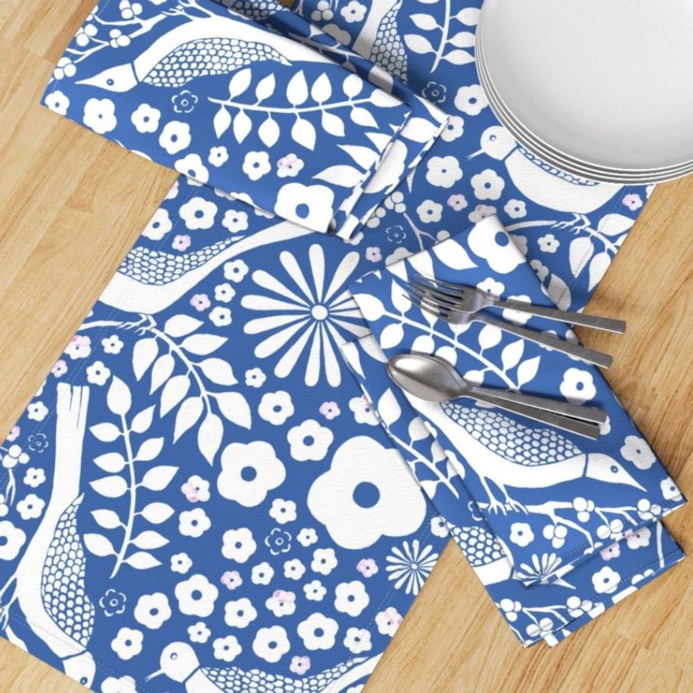 Design textile et surface - Blue Garden - PAULA BOUFFARD