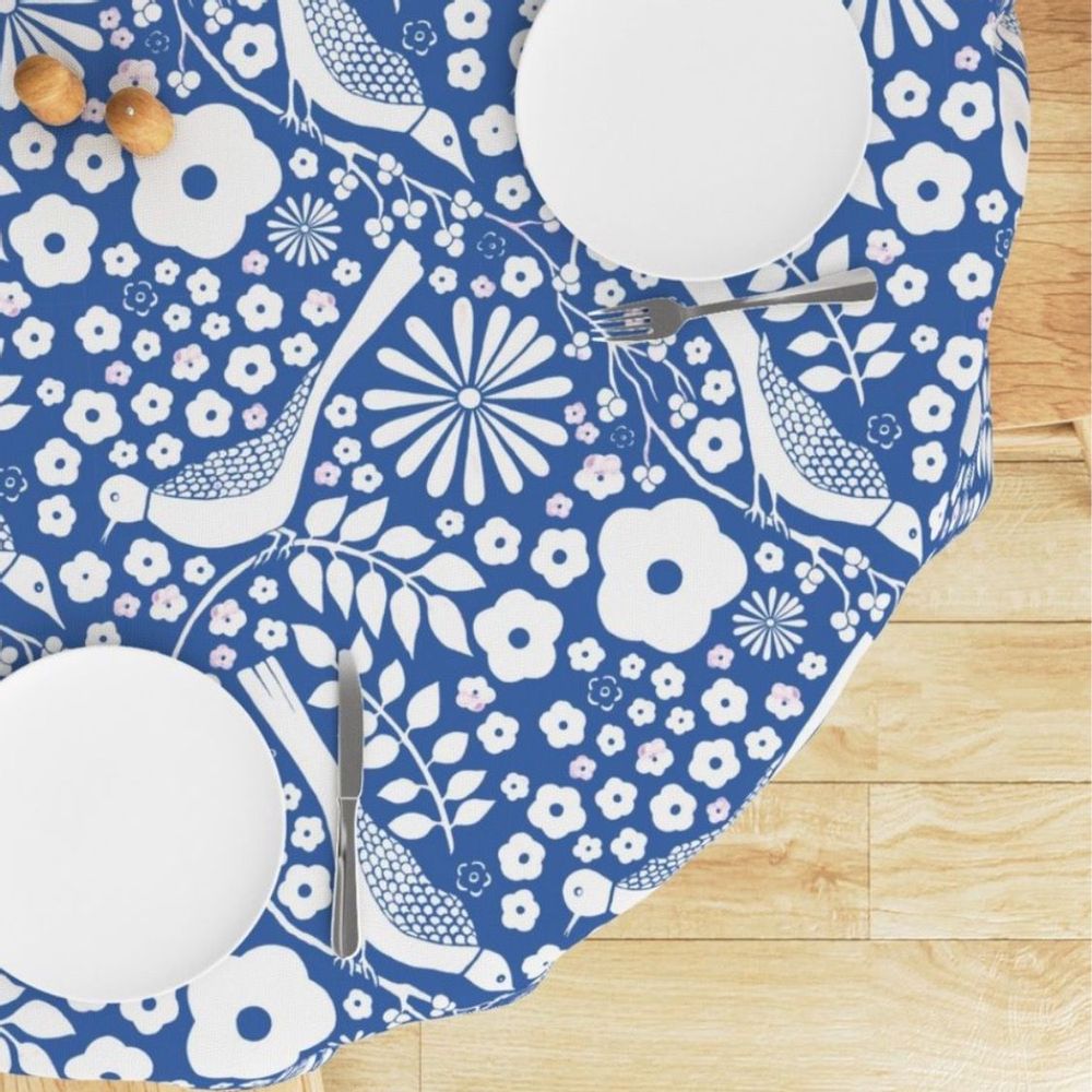 Design textile et surface - Blue Garden - PAULA BOUFFARD