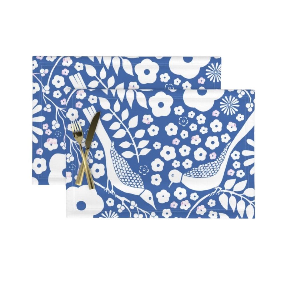 Design textile et surface - Blue Garden - PAULA BOUFFARD