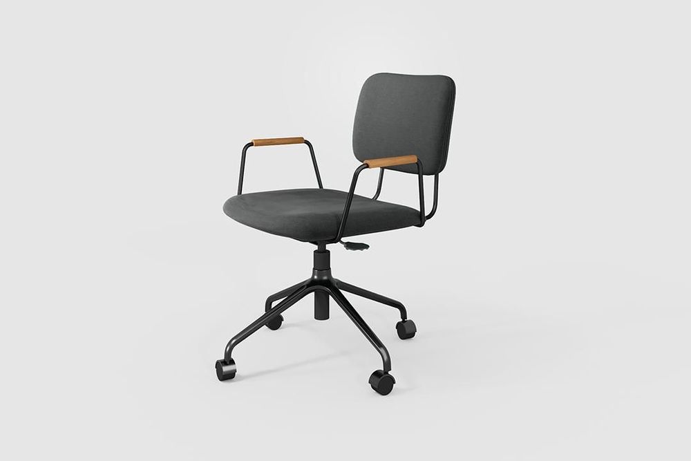 Chaises - "BRUNA" CHAISE DE BUREAU MINIMALISTE - ALESSANDRA DELGADO DESIGN