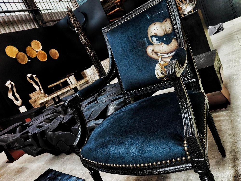 Objets personnalisables - Fauteuil Mickey Bad Mouse - LUVI'ART