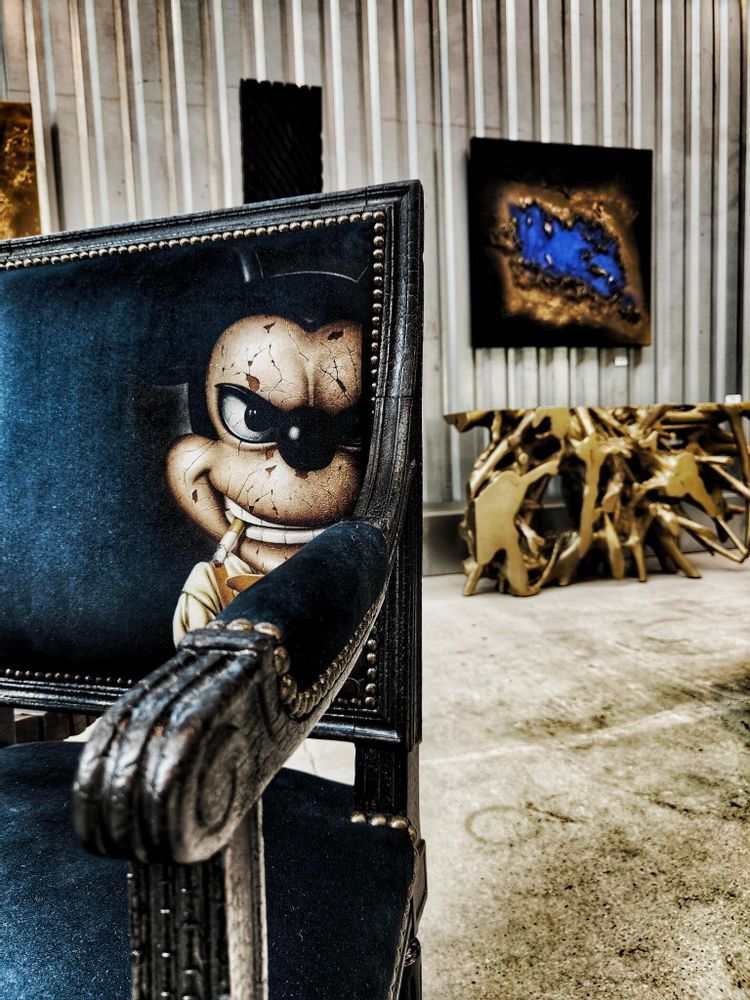 Objets personnalisables - Fauteuil Mickey Bad Mouse - LUVI'ART