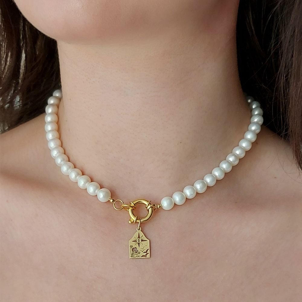 Bijoux - Collier de perles Vol "Au fond de l'océan" - WAGNER ARTE