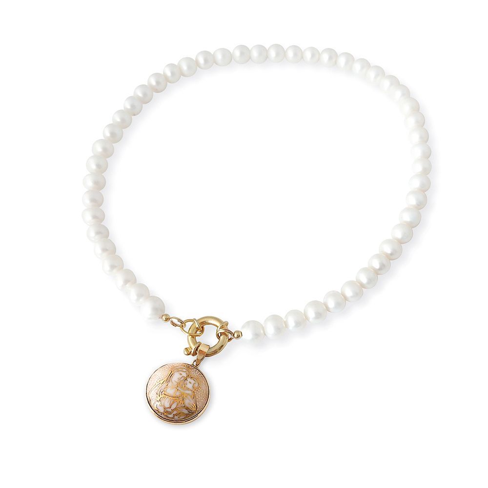 Jewelry - Pearl Necklace with Icon Pendant "Deep In The Ocean" - WAGNER ARTE
