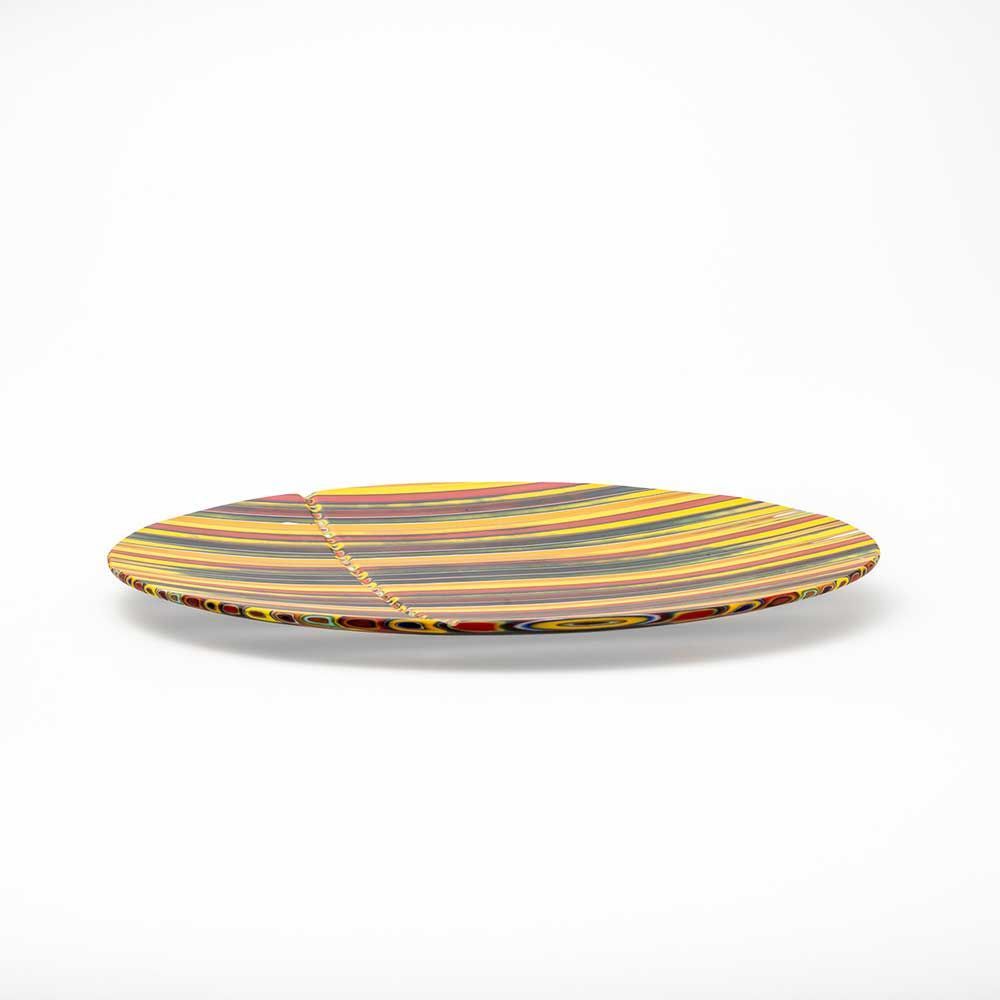 Art glass - Partresso Murano Glass plate - ERCOLE MORETTI