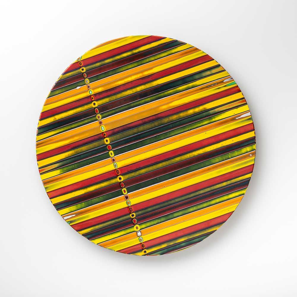 Art glass - Partresso Murano Glass plate - ERCOLE MORETTI