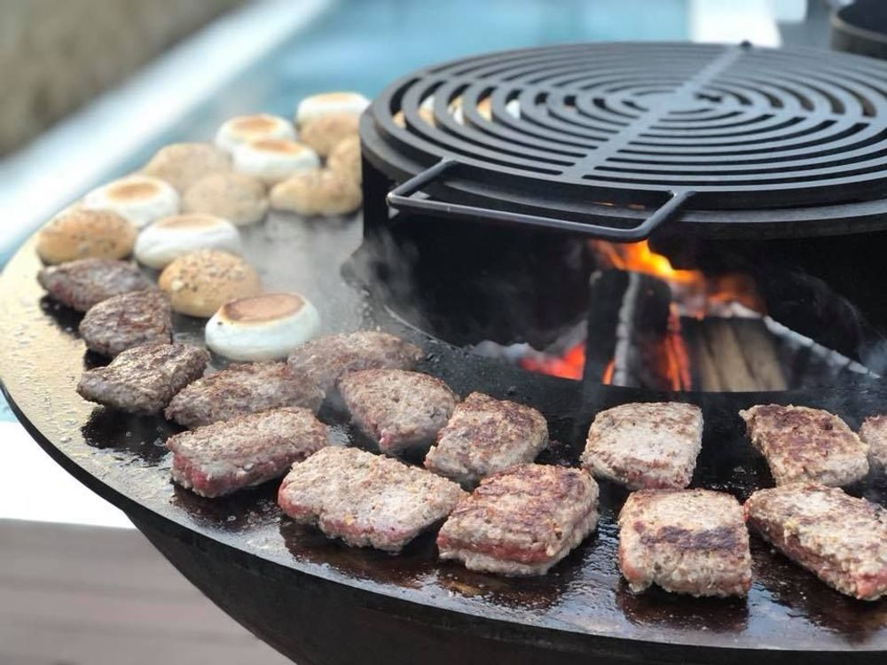 Barbecues - Brasero Quoco Piatto Large Corten - PLANET OUTDOOR