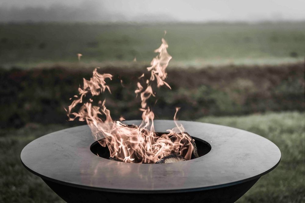 Barbecues - Brasero Quoco Piatto Large Corten - PLANET OUTDOOR
