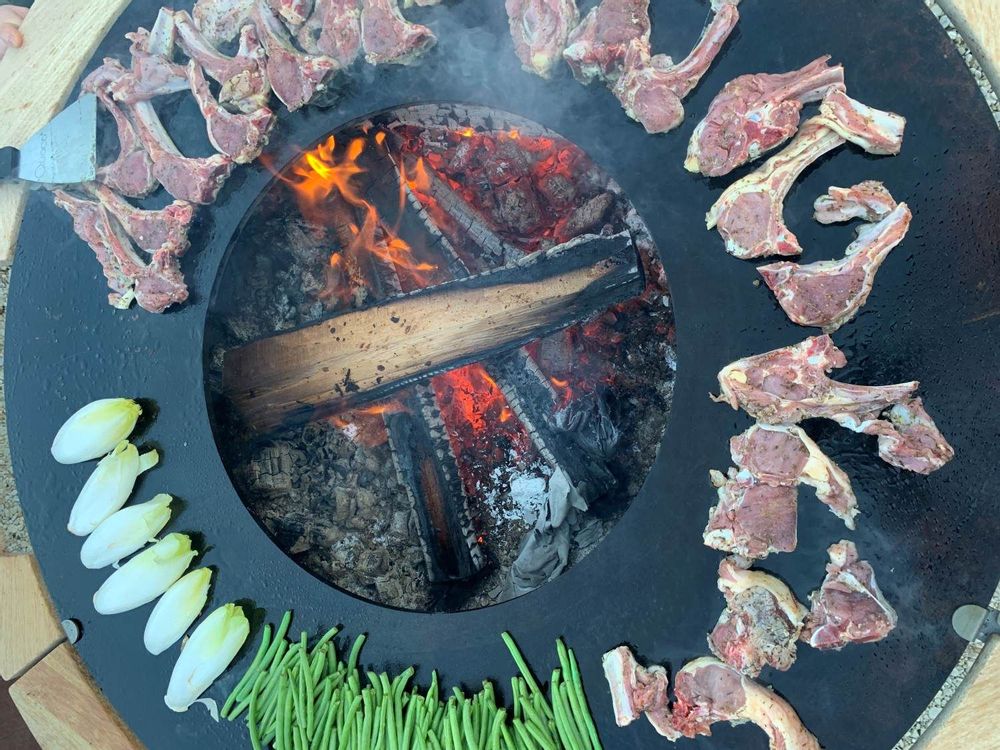 Barbecues - Brasero Quoco Piatto Large Corten - PLANET OUTDOOR