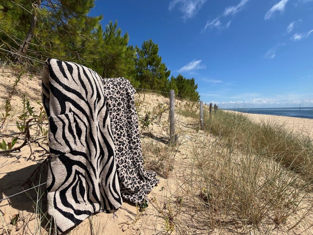 Bathrobes - Luxe Poncho Bath Towel - Leopard - ATELIER DUNE