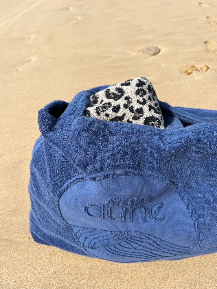 Bathrobes - Luxe Poncho Bath Towel - Leopard - ATELIER DUNE