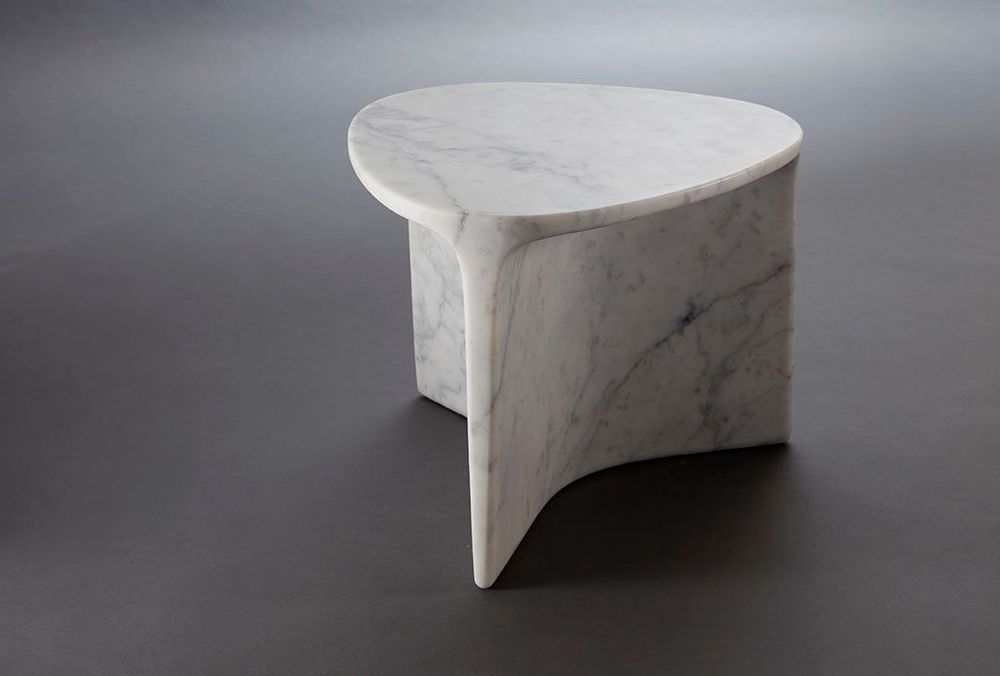 Autres tables  - Table d'appoint en marbre sculpté - FORMAR DESIGN