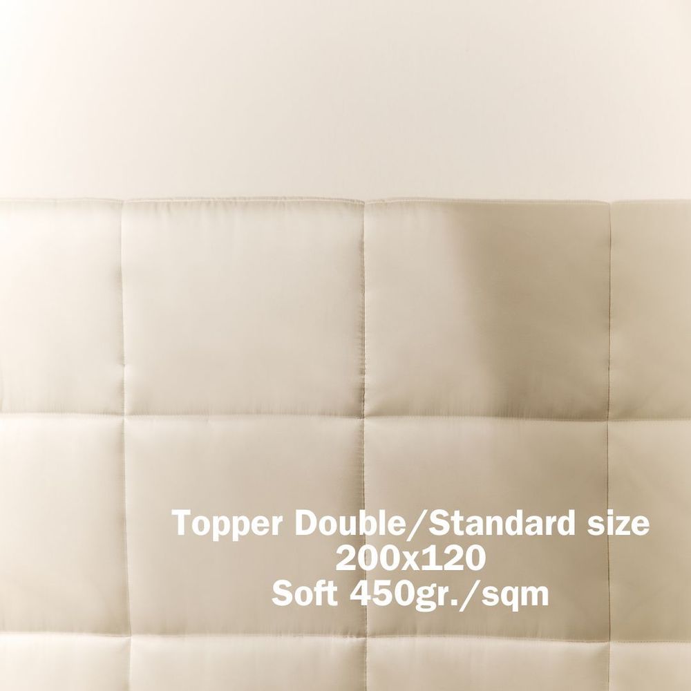 Linge de lit - Topper 100 % soie, double, taille standard 200 x 120, doux, 450 gr. /m - T.SILK COLLECTION