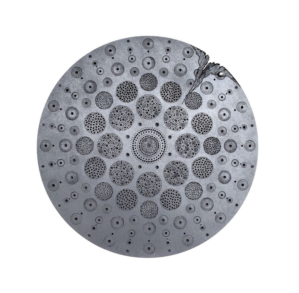 Unique pieces - Wall sculpture 60 cm in diameter - ANNY JUILLET - DESIGN