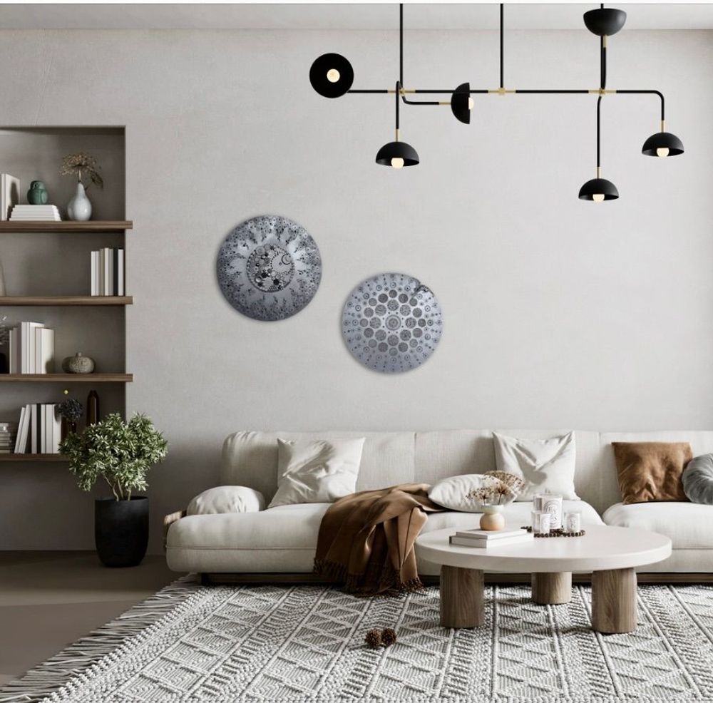 Unique pieces - Wall sculpture 60 cm in diameter - ANNY JUILLET - DESIGN