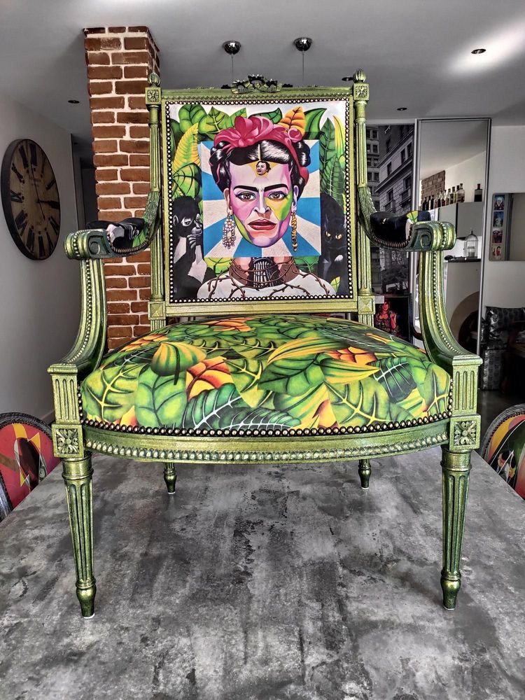 Customizable objects - Frida Kahlo CHAMIZO armchair - LUVI'ART