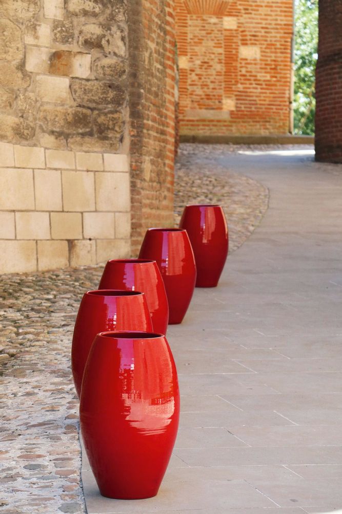 Céramique - DUBAÏ COQUELICOT - LES POTERIES D'ALBI