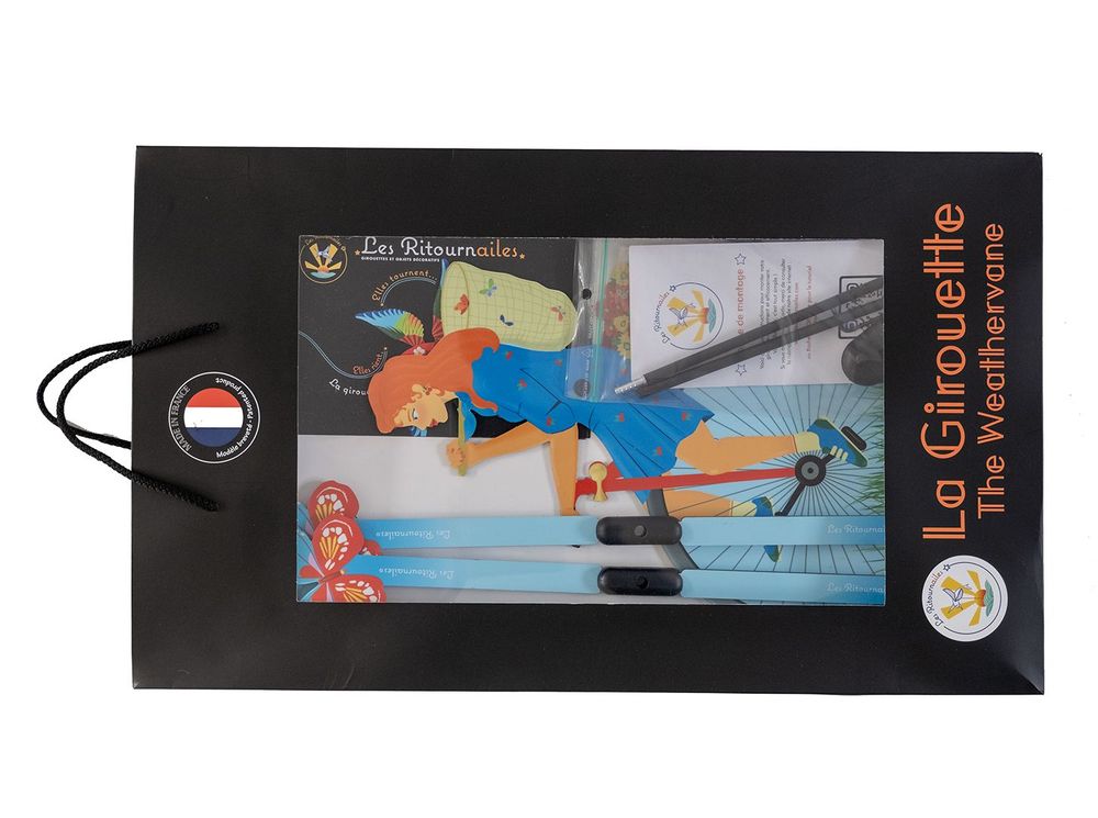 Outdoor decorative accessories - Gabi Cyclette weather vane - LES RITOURNAILES