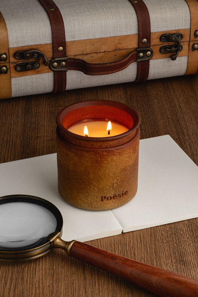 Candles - Signature candle\" Artefact\ " - WITH POESIE