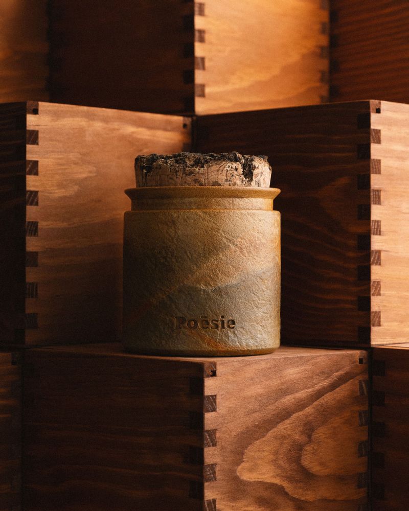 Candles - Signature candle\" Artefact\ " - WITH POESIE