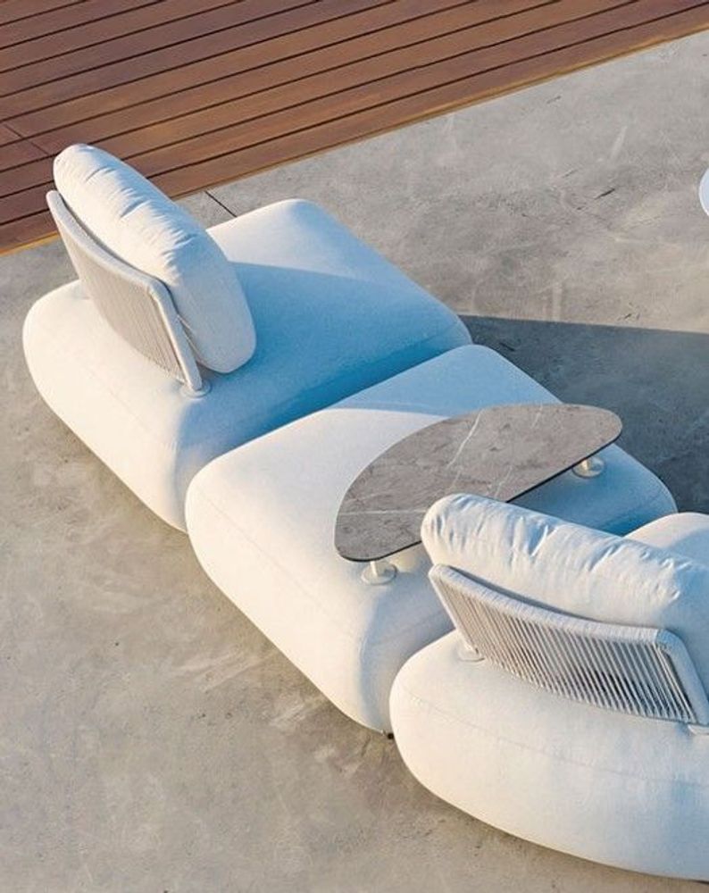 Canapés de jardin - Pouf / Table OLALA - COUTURE JARDIN