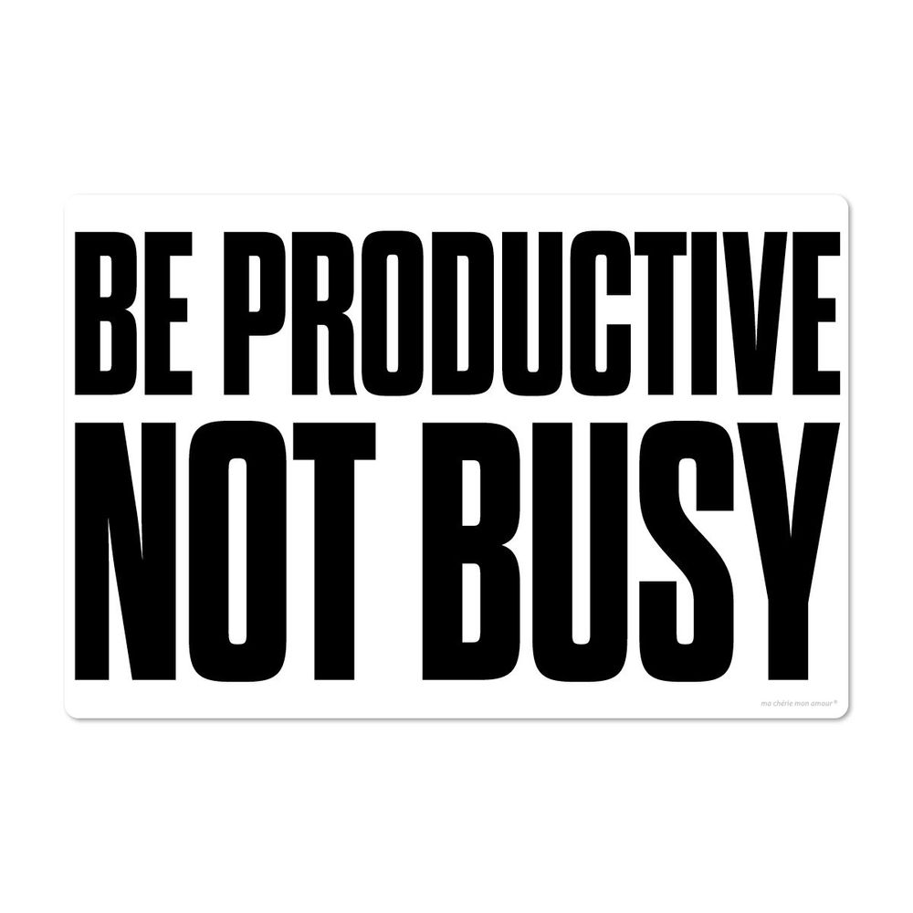 Stationery - Desk Mat Be productive not busy - MA CHÉRIE MON AMOUR