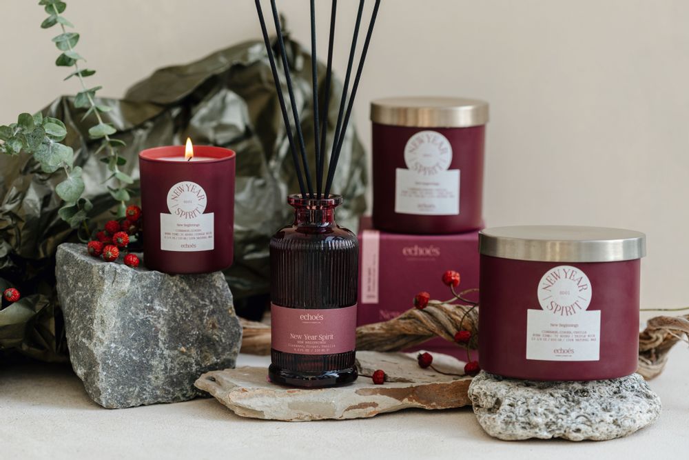 Candles - New Beginnings Candle & Diffuser Collection - ECHOES CANDLE & SCENTS LAB.