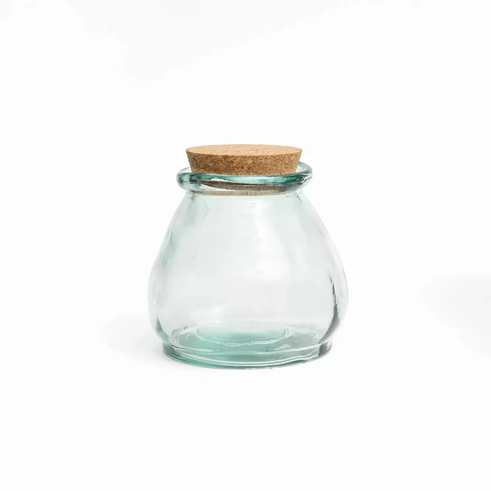 Boîtes de conservation - Le Pot en Verre Belly - Bleu - S - BAZAR BIZAR LIVING
