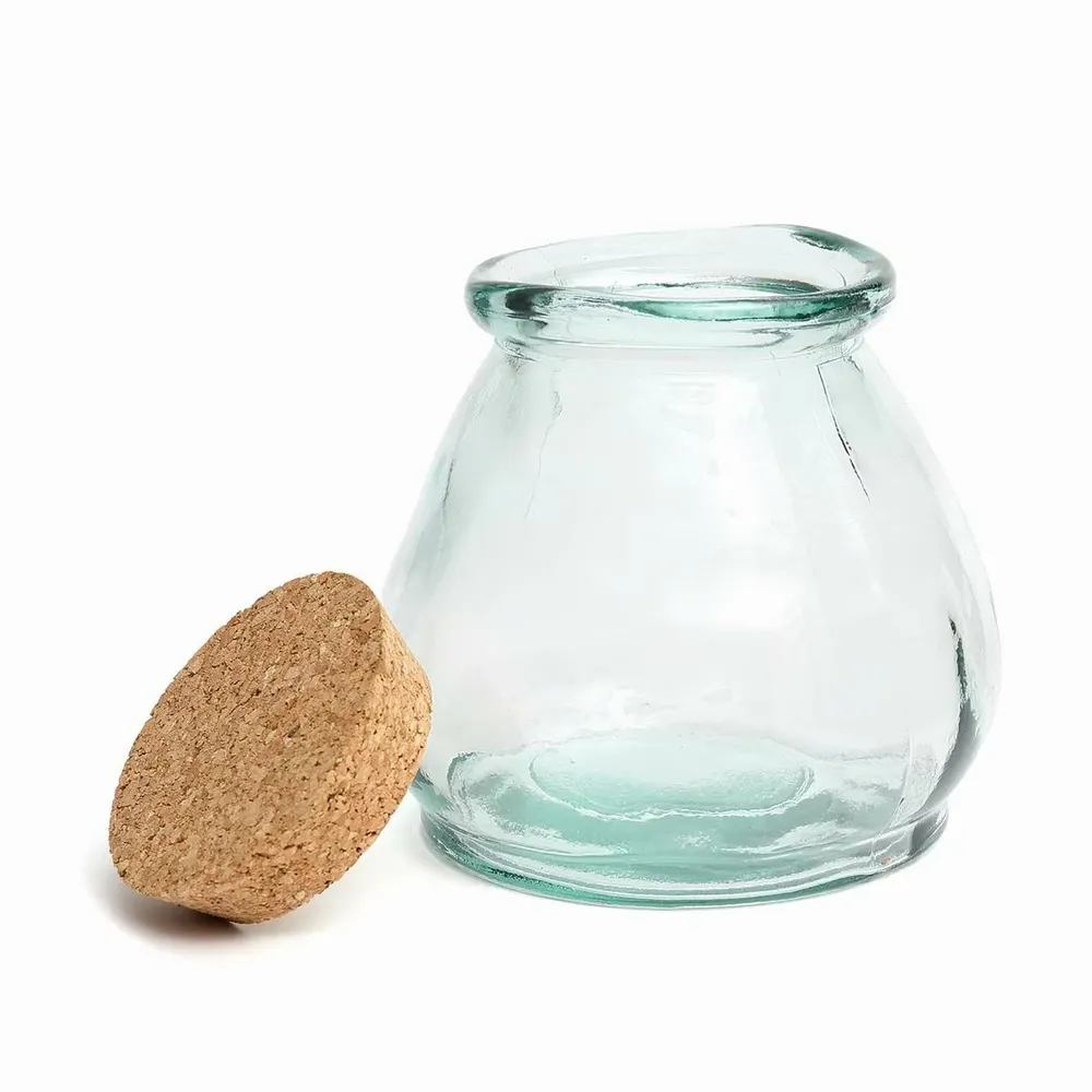 Boîtes de conservation - Le Pot en Verre Belly - Bleu - M - BAZAR BIZAR LIVING