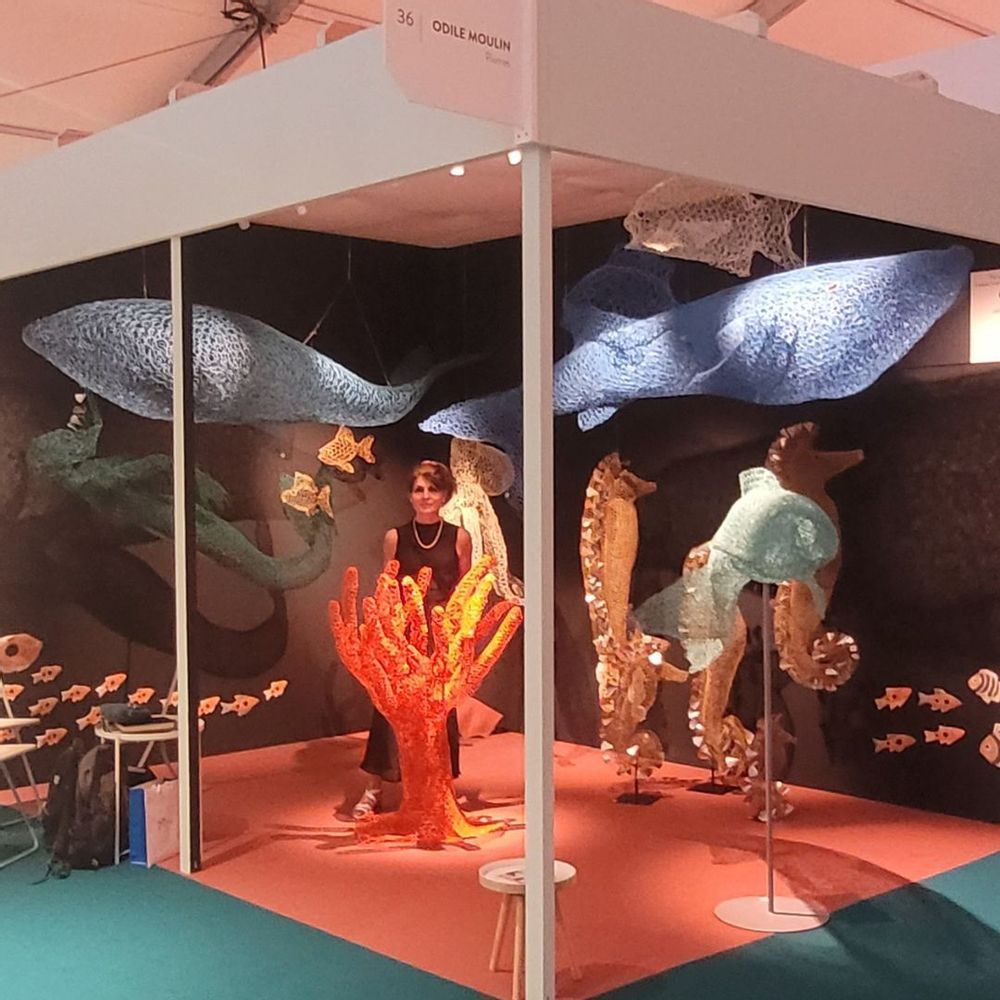 Accessoires de déco extérieure - Inspiration aquatique- Poissons et mammifères marins - ODILE MOULIN SCULPTURES