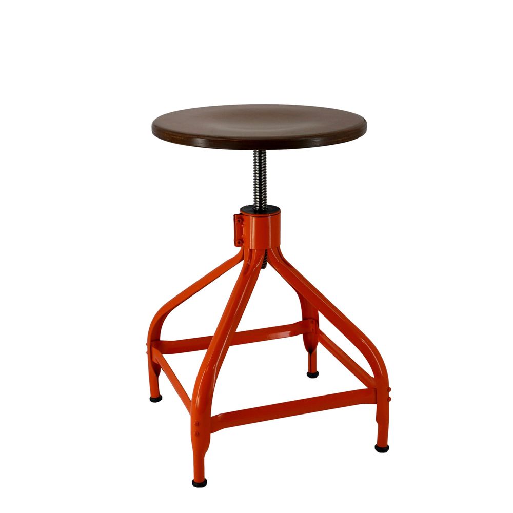 Office seating - Nicolle® “DACTYLO” Adjustable Chair H45/60cm Wood & Metal - NICOLLE CHAISE