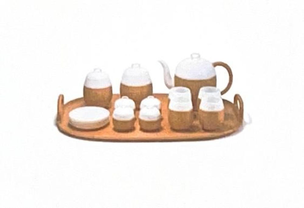 Carafes - Service à thé en vannerie de bambou - JIANG QIONG ER