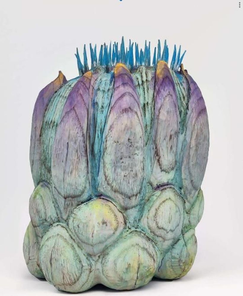 Sculptures, statuettes and miniatures - FRUIT - Blue Lotus - LI SHUDAN