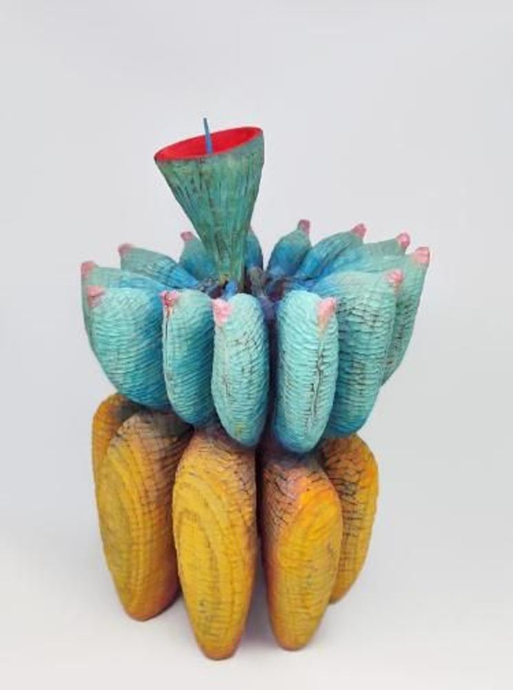 Sculptures, statuettes et miniatures - FRUIT - Fruit à huit arêtes et coins - LI SHUDAN