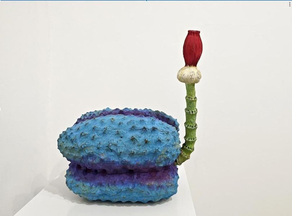 Sculptures, statuettes et miniatures - FRUIT - Durian bleu - LI SHUDAN