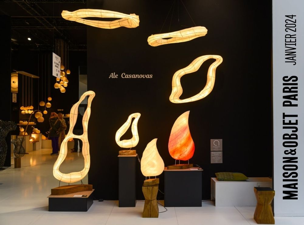 Pièces uniques - Applique Murale Nebuleuse - ALE CASANOVAS LUMINAIRES EN PAPIER