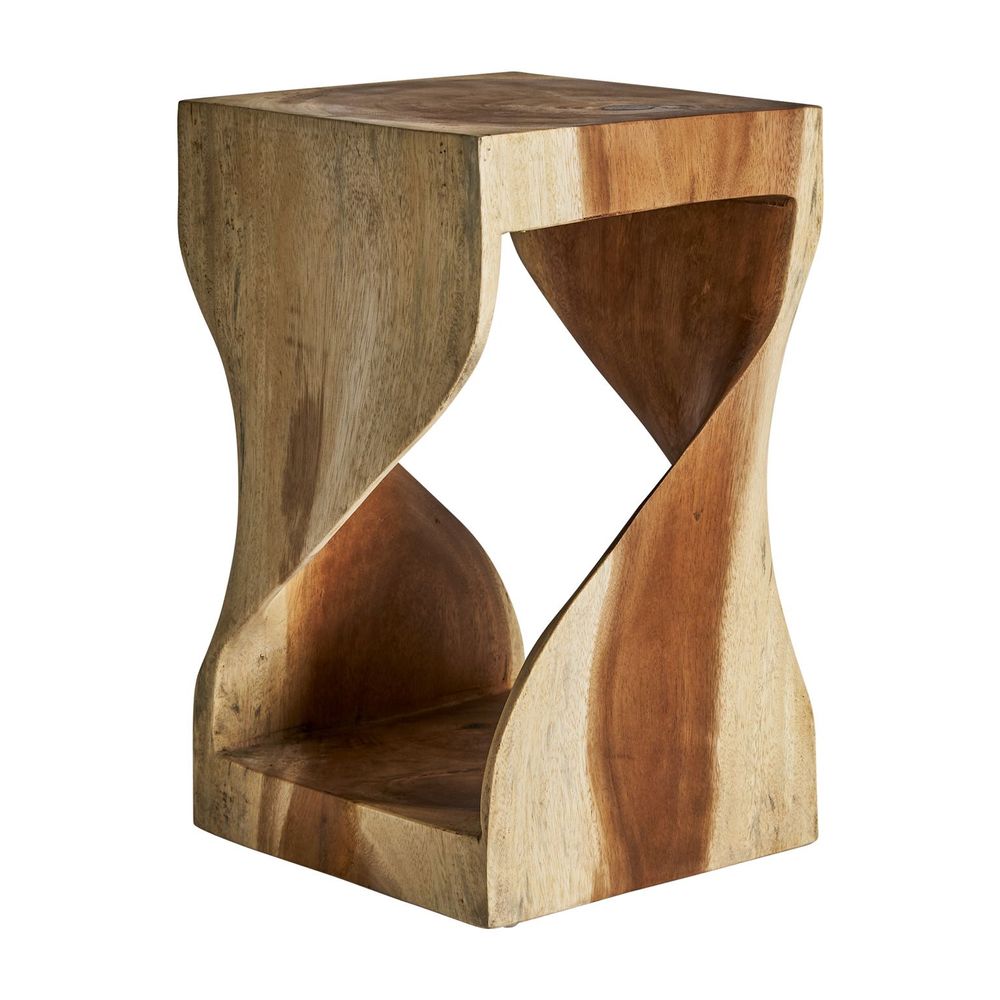 Autres tables - Table basse en bois d´acacia marron en 32x32x50 cm - VICAL
