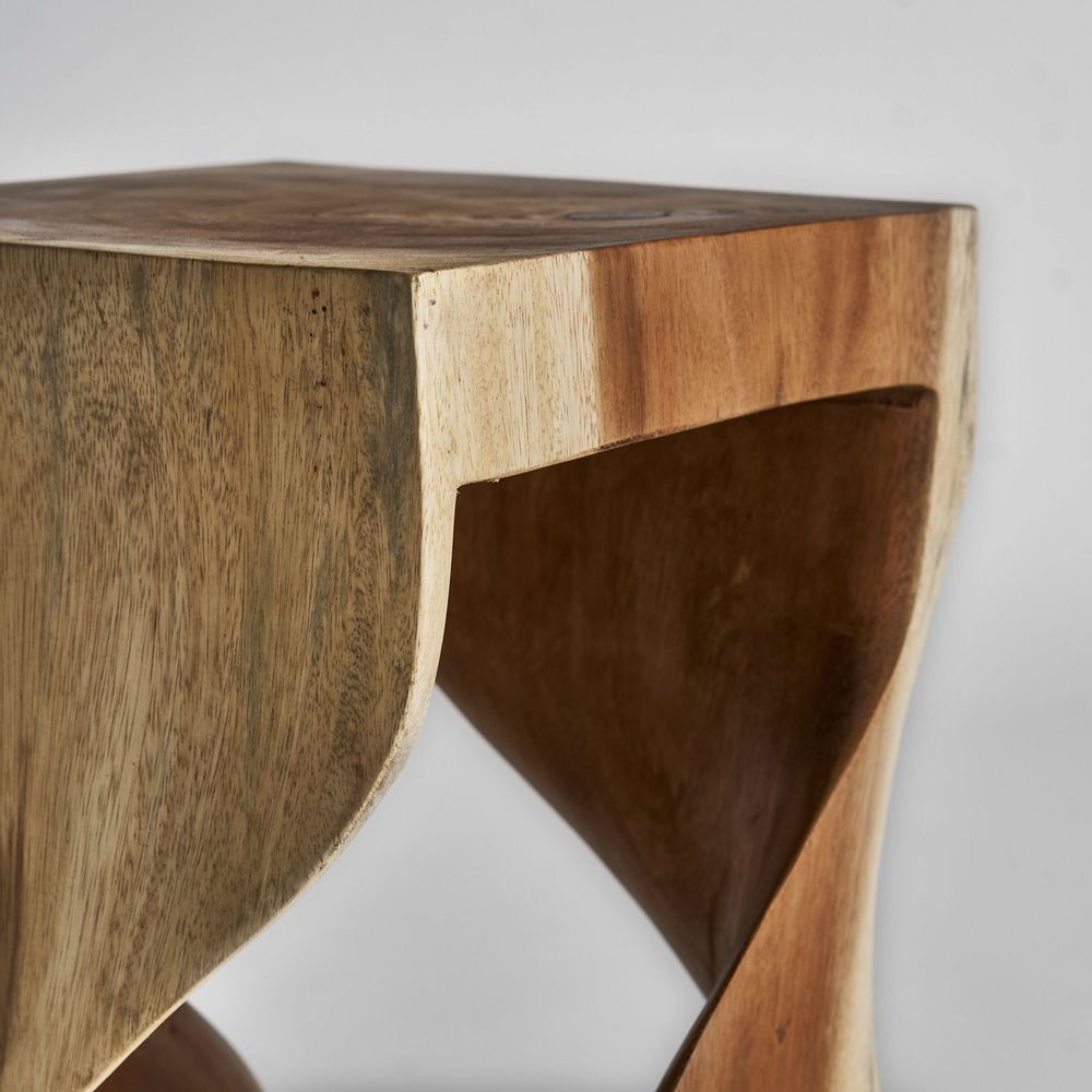 Autres tables - Table basse en bois d´acacia marron en 32x32x50 cm - VICAL