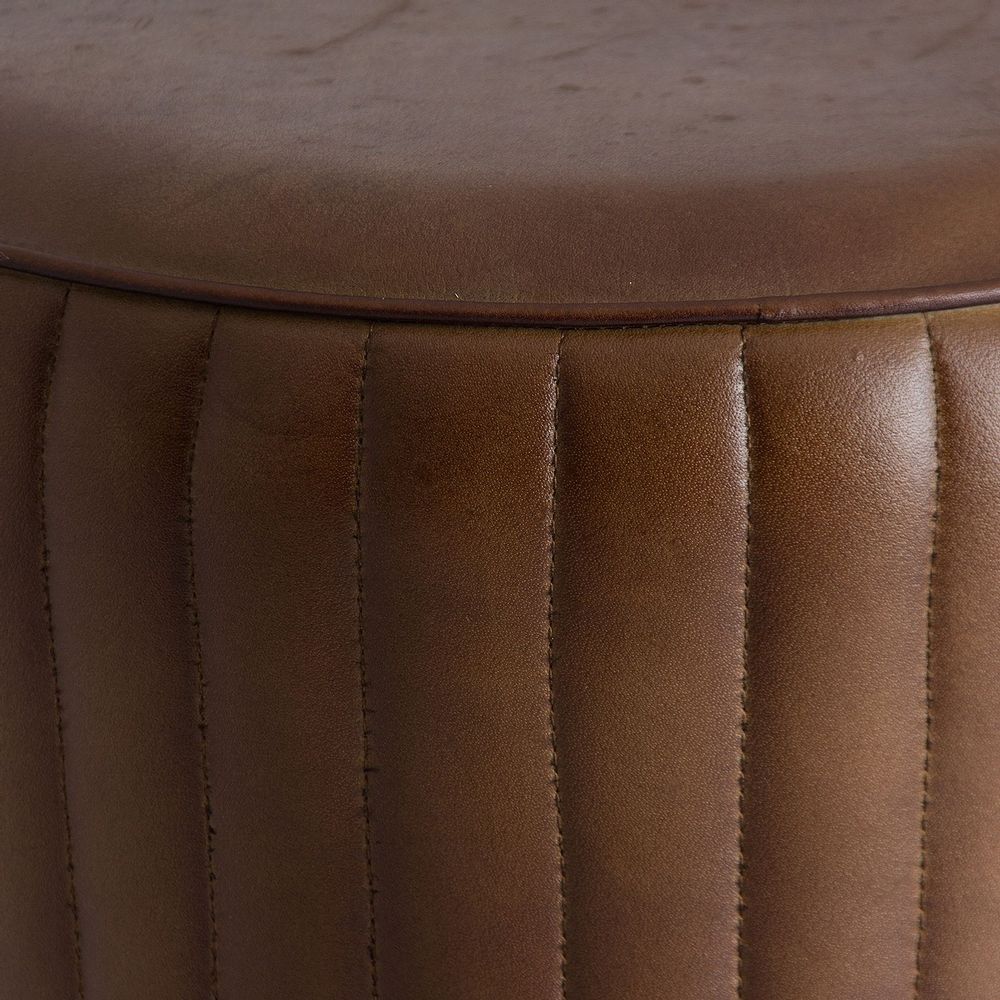 Stools - Brown iron stool 37x37x80 cm - VICAL