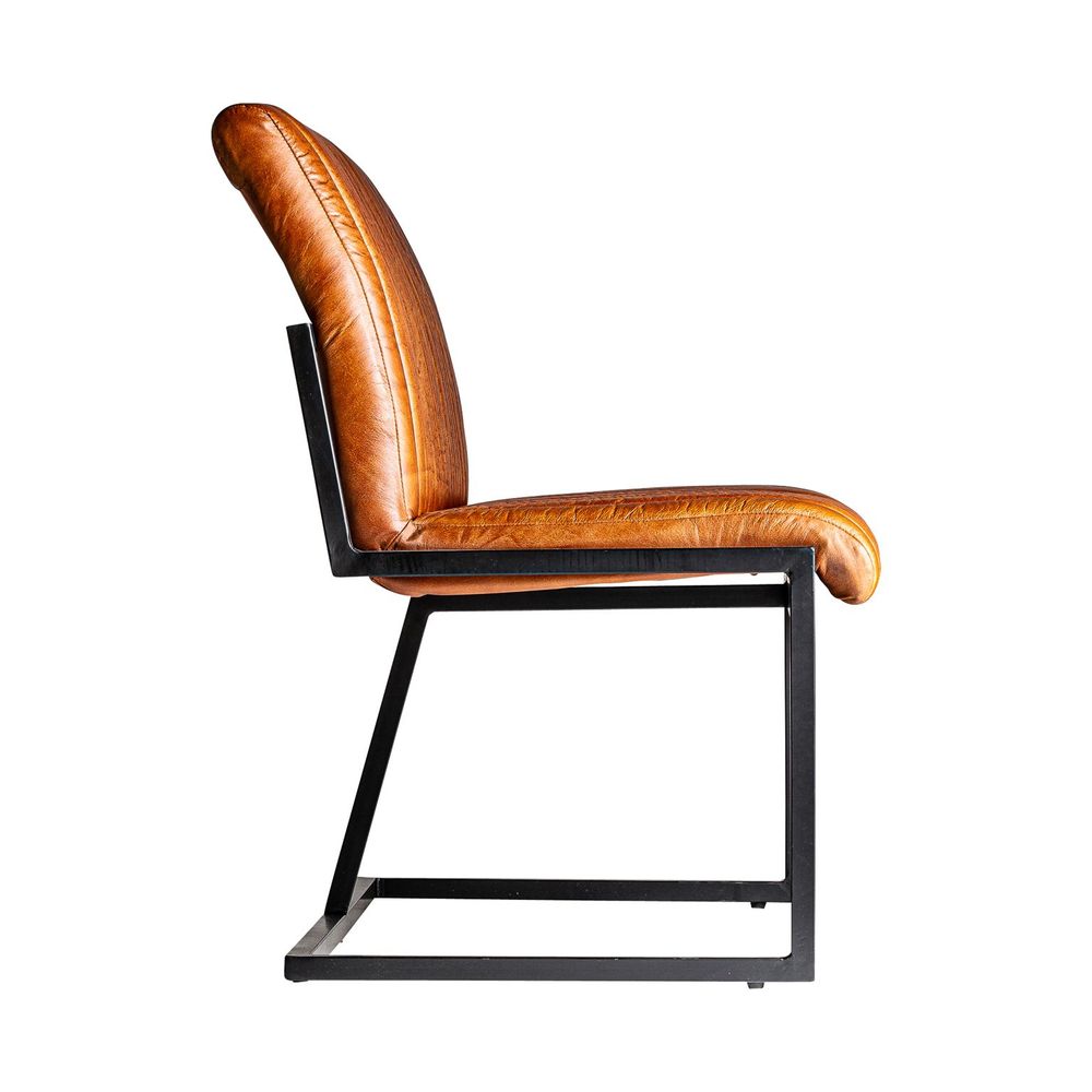 Other tables - Brown iron sofa 124x62x92 cm - VICAL